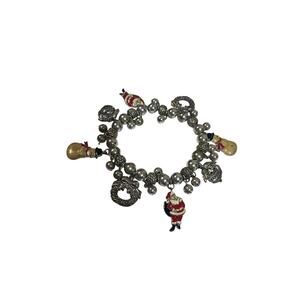 Vintage Avon Silver Christmas Charm Bracelet - Holiday Y2K Core